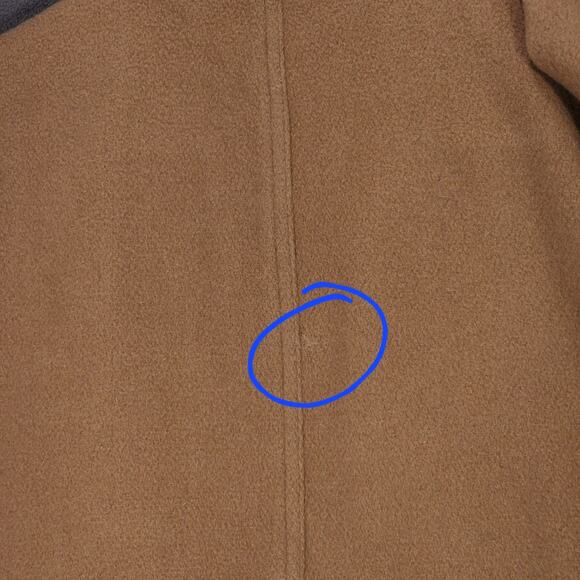 J Crew Pea Coat sz M Women Camel Beige Wool Lined Double Breasted Pockets‎ READ - Picture 12 of 14